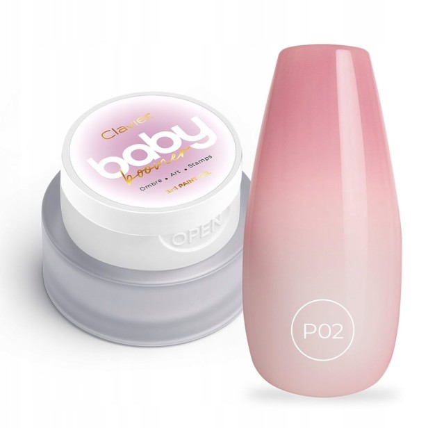 Clavier Żel 3w1 do Zdobień Baby Boomer Artistic Gel Ombre P02 BARBIELLE