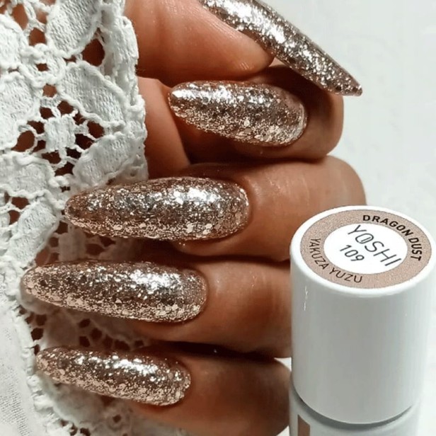 YOSHI Lakier Hybrydowy Dragon Dust 109 Yakuza Yuzu BROKAT 6ml