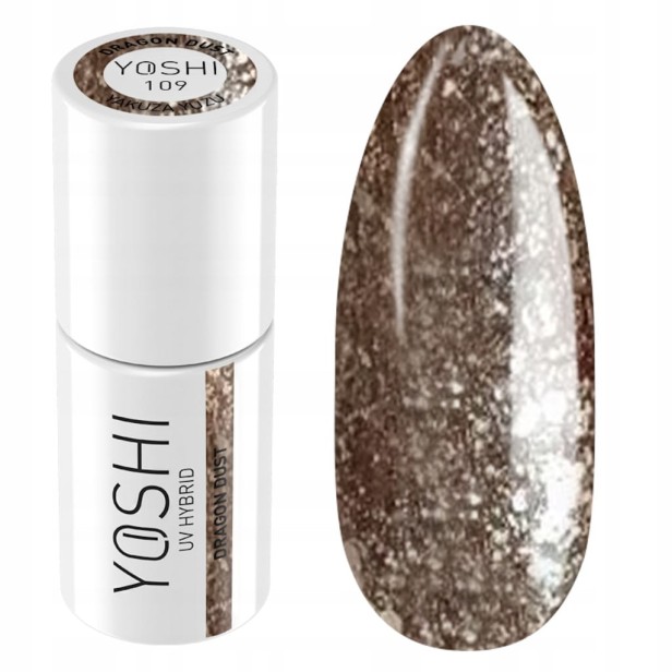 YOSHI Lakier Hybrydowy Dragon Dust 109 Yakuza Yuzu BROKAT 6ml