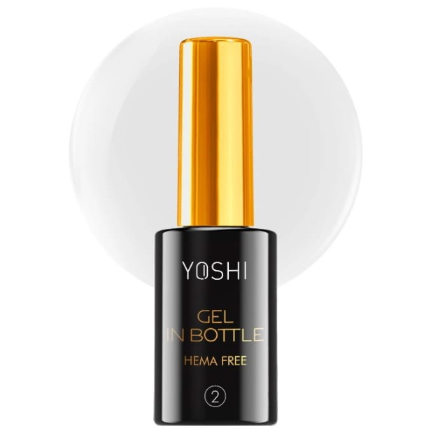 Yoshi Gel In Bottle No2 Milky Żel Budujący UV/LED Hybrid Mleczny 10ml