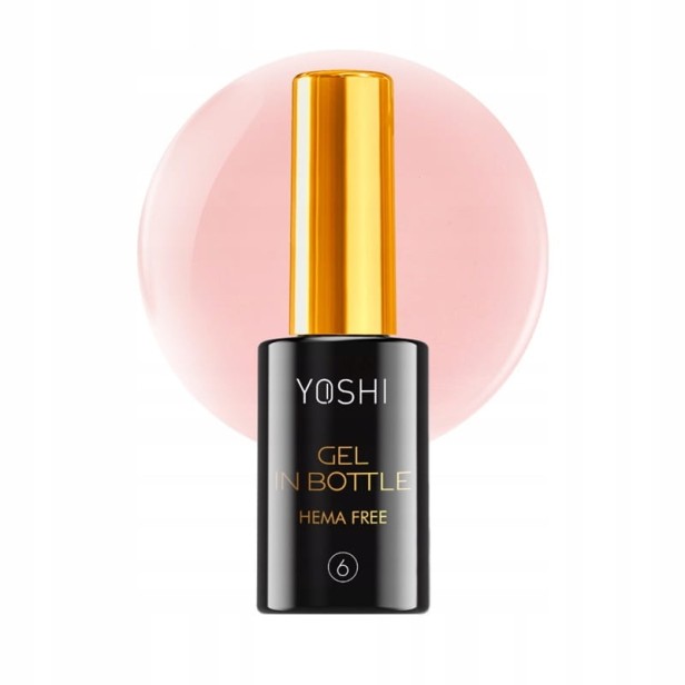 Yoshi Gel In Bottle No6 Pink Żel Budujący UV/LED Hybrid Różowy 10ml