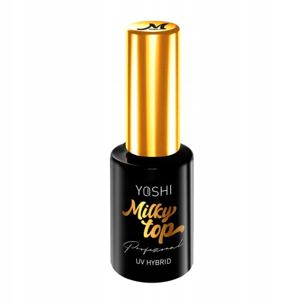 Yoshi Top Milky No Wipe Mleczny Top hybrydowy LED/UV 10 ml