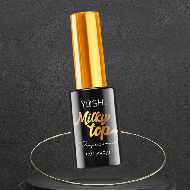 Yoshi Top Milky No Wipe Mleczny Top hybrydowy LED/UV 10 ml