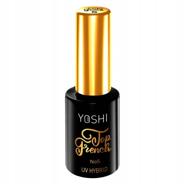 Yoshi Top French NO5 Top hybrydowy UV LED Hybrid Półtransparentny Róż 10ml