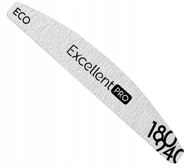 Excellent PRO ECO Pilnik Paznokci Łódka Zebra Uniwersalny 5mm 180/240 10szt