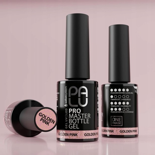 PALU Żel w Butelce do paznokci Pro Master Bottle Gel GOLDEN PINK 11g