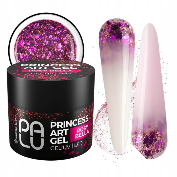 PALU Żel do Zdobień Princess Art Gel ROSY BELLA GEL UV/LED 10g