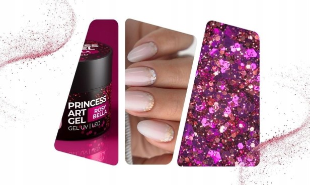 PALU Żel do Zdobień Princess Art Gel ROSY BELLA GEL UV/LED 10g