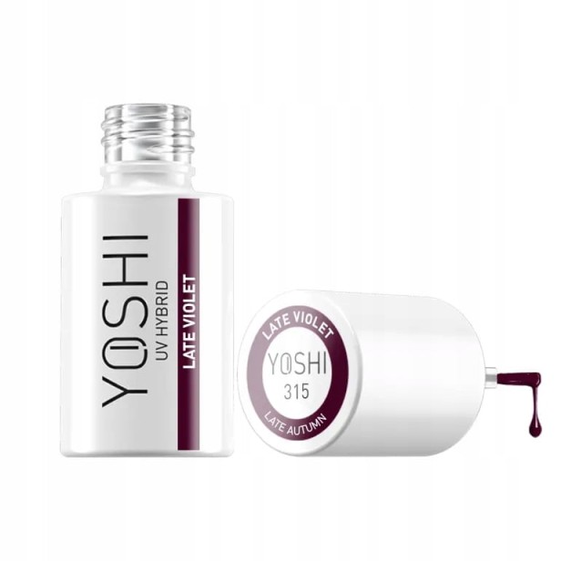 YOSHI Lakier Hybrydowy Late Autumn 315 Late Violet 6ml