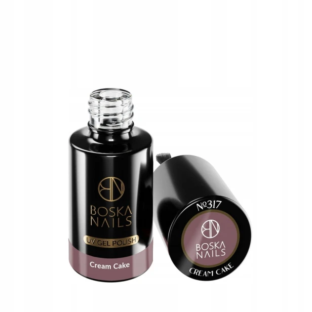 Boska Nails Lakier Hybrydowy do paznokci 317 Cream Cake nude beżowy 6ml