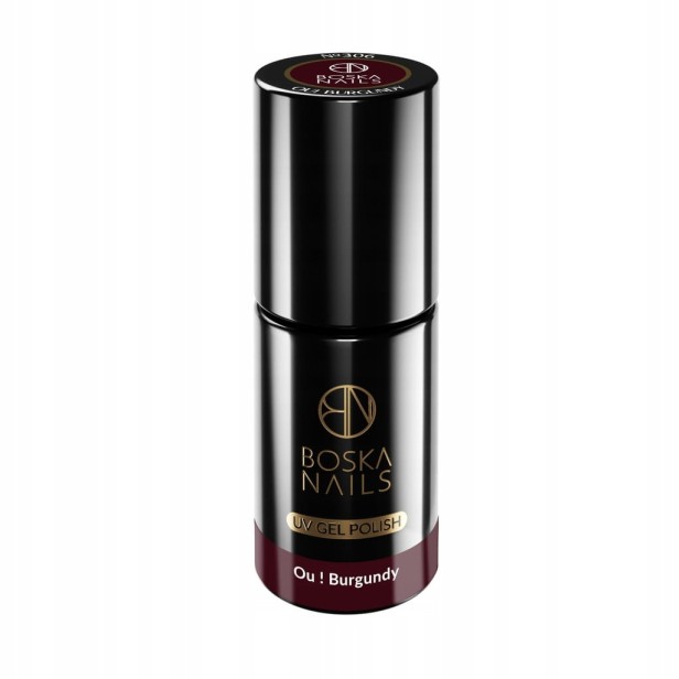 Boska Nails Lakier Hybrydowy do paznokci 306 Ou! Burgundy burgundowy 6ml