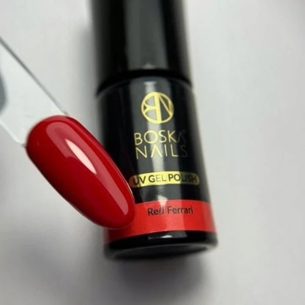 Boska Nails Divine Lakier Hybrydowy Do Paznokci Czerwony 326 Red Ferry 6ml