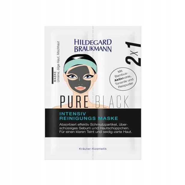 Głęboko oczyszczająca maseczka z aktywnym węglem Pure Black Maske Sachet