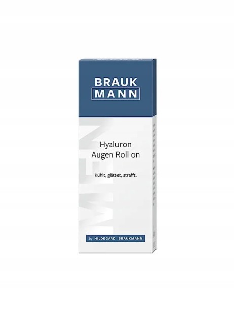 Roll-on pod oczy z kwasem hialuronowym Hyaluron Augen RollOn 10ml BRAUKMANN