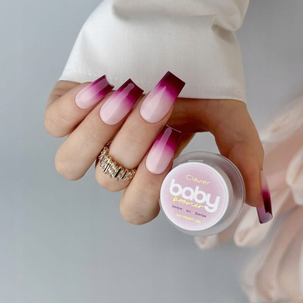CLAVIER Żel 3w1 do Zdobień Baby Boomer Artistic Gel Ombre Paint C02 „Lust”