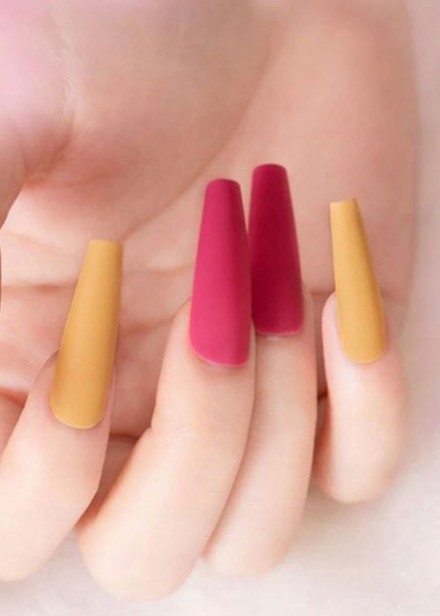 F.O.X FOX Dual Form 3.0 Górne Formy do przedłużania paznokci BALLERINA 120s