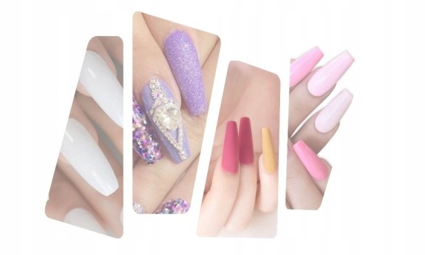 F.O.X FOX Dual Form 3.0 Górne Formy do przedłużania paznokci BALLERINA 120s