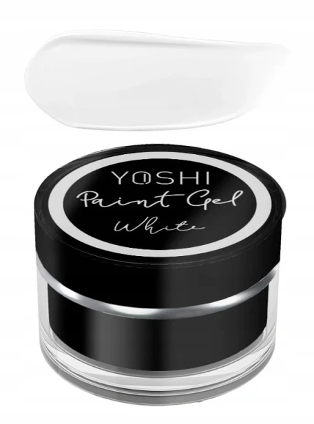 Yoshi Żel Do Zdobień Paznokci Paint Gel White Farbka Biała Hybryda 5ml