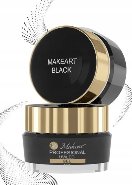 Makear Żel do zdobień czarny BLACK MAKEART 5ml