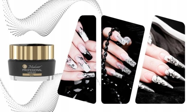 Makear Żel do zdobień czarny BLACK MAKEART 5ml