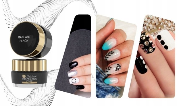 Makear Żel do zdobień czarny BLACK MAKEART 5ml