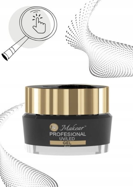 Makear Żel do zdobień czarny BLACK MAKEART 5ml