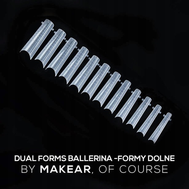Makear Dolne formy Dual Forms Ballerina do przedłużania paznokci 120szt