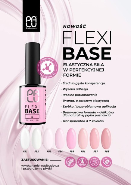 PALU baza budująca FLEXI BASE 7 Cieplejszy Róż - 11g