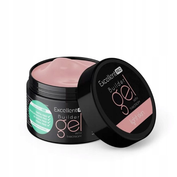 Excellent PRO Builder Gel With Thixotropy Light Skin - żel budujący 15ml