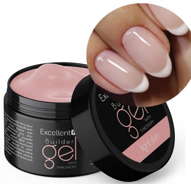 Excellent PRO Builder Gel With Thixotropy Light Skin - żel budujący 15ml