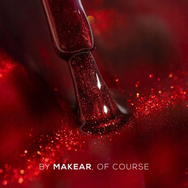 Makear Magnetyczny Lakier Hybrydowy Cat Eye C20 Czerwony Kocie Oko 8ml