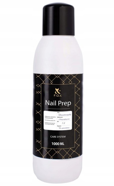 F.O.X FOX Nail płyn odtłuszczający, Odtłuszczacz 1000ml