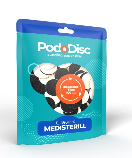 Nakładki wymienne ścierne Clavier do Pododisc 25mm 120 Grid 50szt