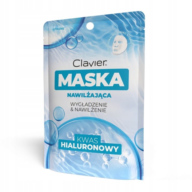Clavier Maska w Płacie Nawilżająca z Kwasem Hialuronowym 1szt