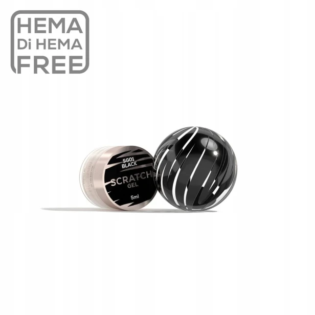 Makear Żel do zdobień Scratch Gel Black SG01 5ml