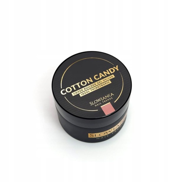 SLOWIANKA Żel budujący Cover Builder Gel Ideal Tixotropic COTTON CANDY 50g