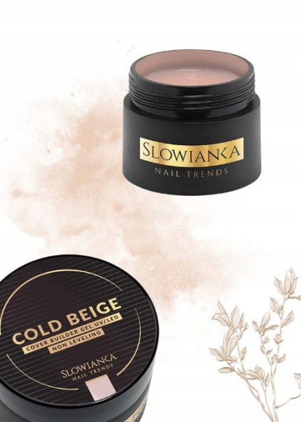 SLOWIANKA Żel budujący Cover Builder Gel Non Leveling COLD BEIGE 50g