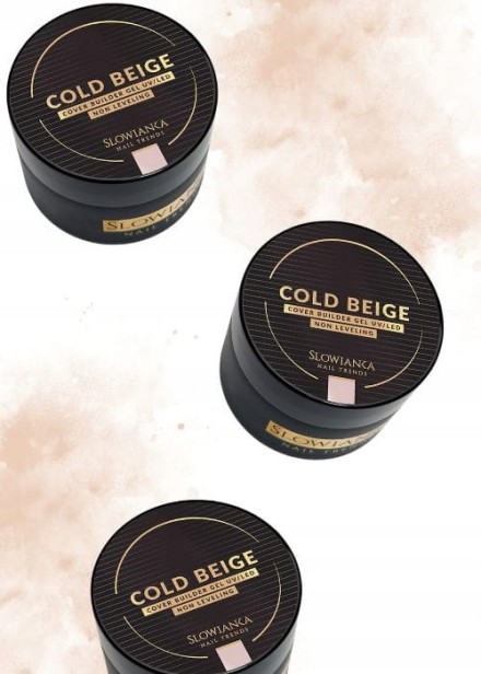 SLOWIANKA Żel budujący Cover Builder Gel Non Leveling COLD BEIGE 50g