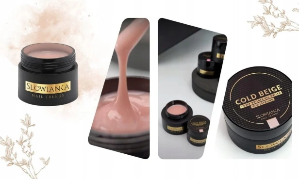 SLOWIANKA Żel budujący Cover Builder Gel Ideal Tixotropic COLD BEIGE 15g