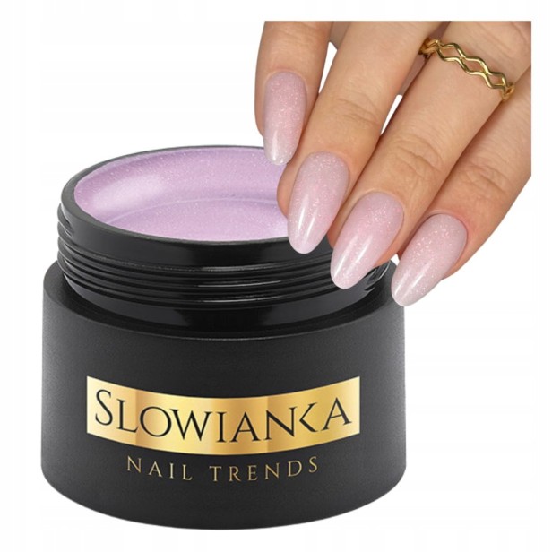 SLOWIANKA Żel budujący Cover Builder Gel Ideal Tixotropic PINKY HOLO 15g