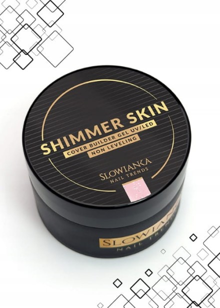 SLOWIANKA Żel budujący Cover Builder Gel Non-Leveling SHIMMER SKIN 15g