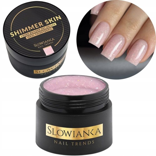 SLOWIANKA Żel budujący Cover Builder Gel Ideal Tixotropic SHIMMER SKIN 15g