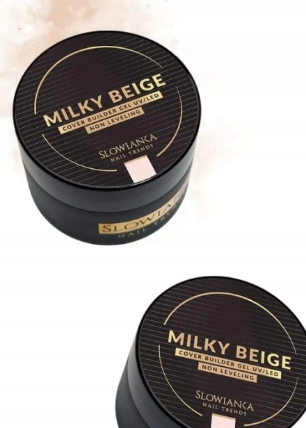 SLOWIANKA Żel budujący Cover Builder Gel Non-Leveling MILKY BEIGE 15g