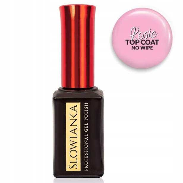 SLOWIANKA Top Coat No Wipe Top hybrydowy ROSIE 10g