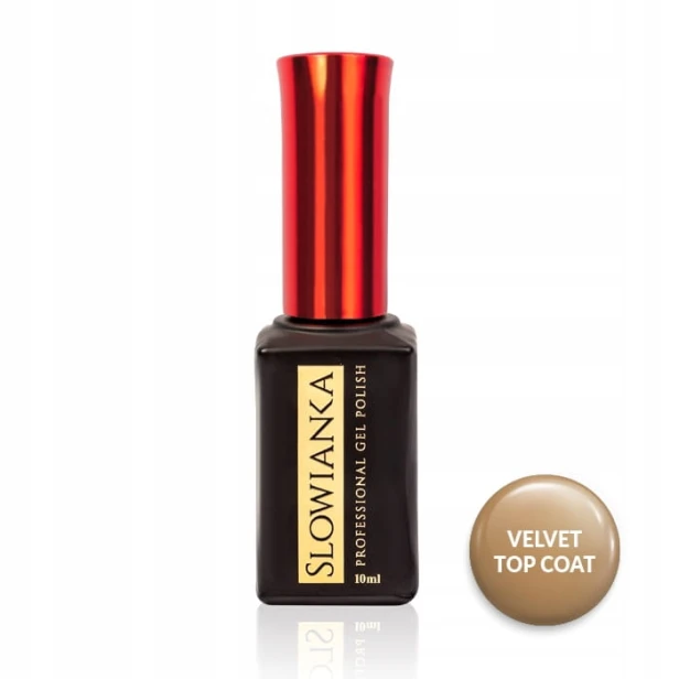 SLOWIANKA Top Coat No Wipe Top hybrydowy VELVET 10g