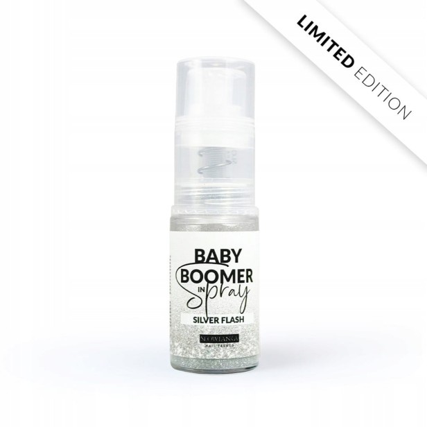 SLOWIANKA Proszek do ombre Baby Boomer in Spray SILVER FLASH 5g