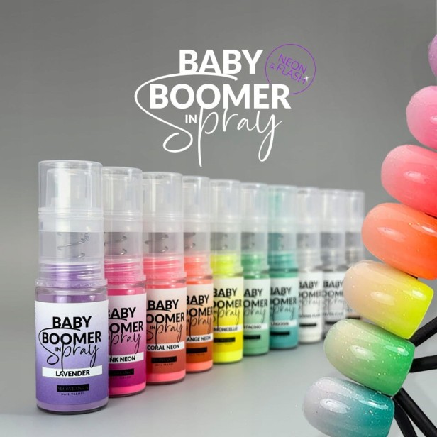 SLOWIANKA Proszek do ombre Baby Boomer in Spray SILVER FLASH 5g