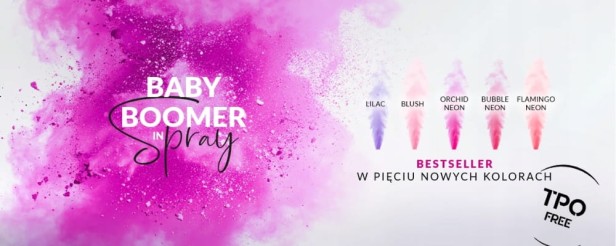 SLOWIANKA Proszek do ombre Baby Boomer in Spray BLUSH 5g