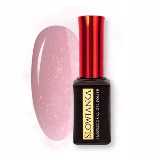 SLOWIANKA Baza hybrydowa Różowa z Drobinami 408 UNICORN SKIN BASE 10g