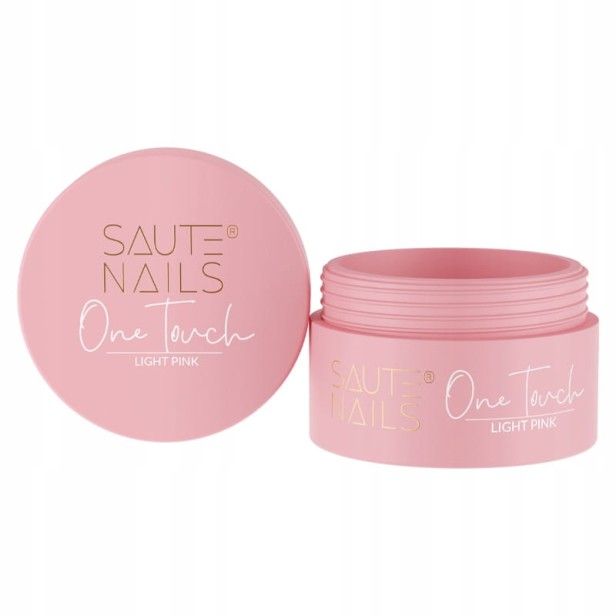Saute Nails Żel Budujący do paznokci podkładkowy One Touch LIGHT PINK 30g